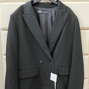 NWT Zara Oversized Double Buttoned Blazer